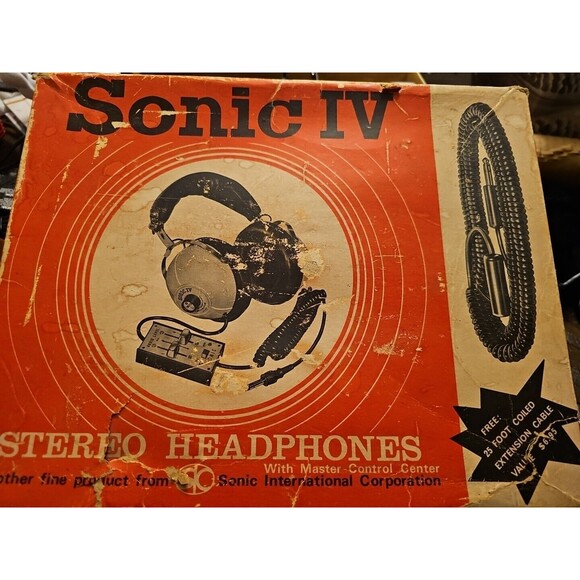 SONIC IV Other - SONIC IV HeadPhones + Master Control Center + Original Box Rare tested working